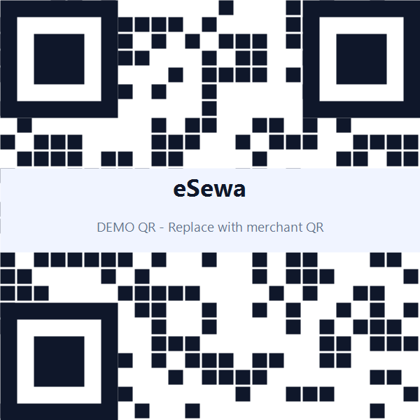 eSewa QR code (demo)