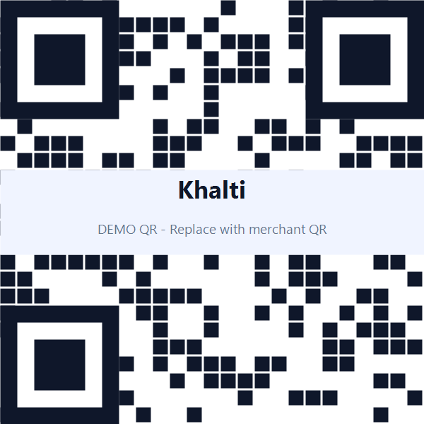 Khalti QR code (demo)